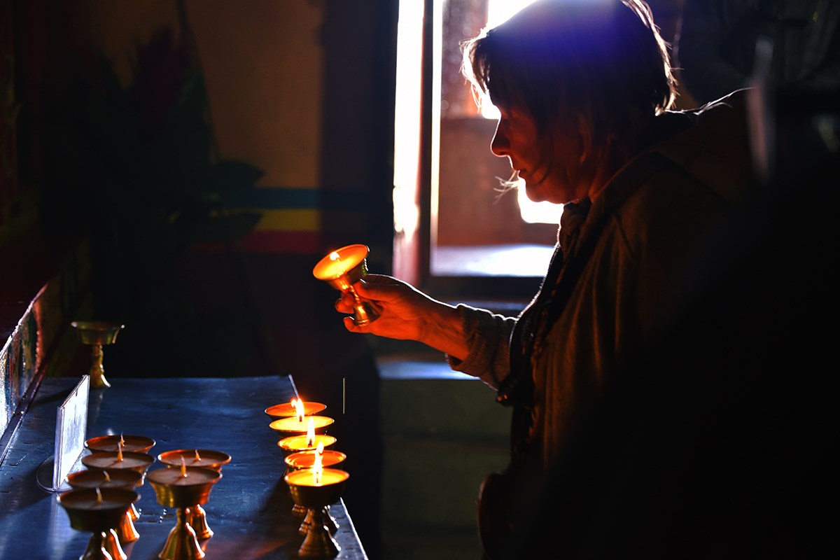 Tashi Monastery by Nam Tso | Photo by Liu Bin